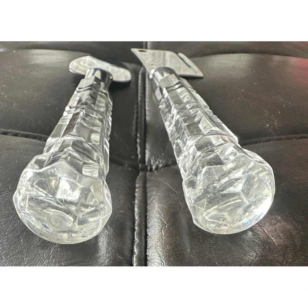 Mirage by Robinson‎ Stainless Steel Acrylic Handles Serving Set 2 Pieces
